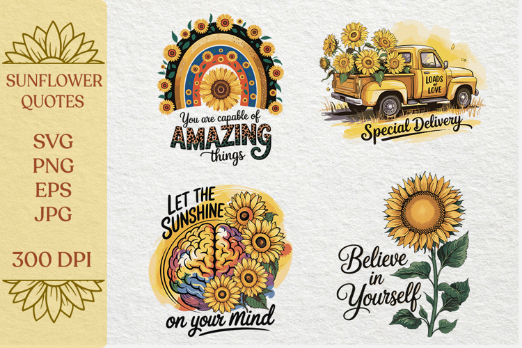 4 Sunflower Inspirational Quotes