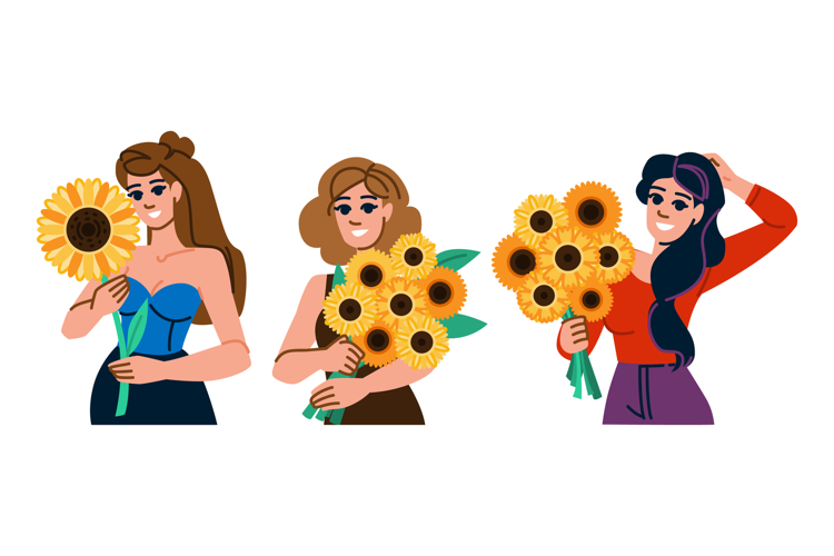 Sunflower Vector Image 16