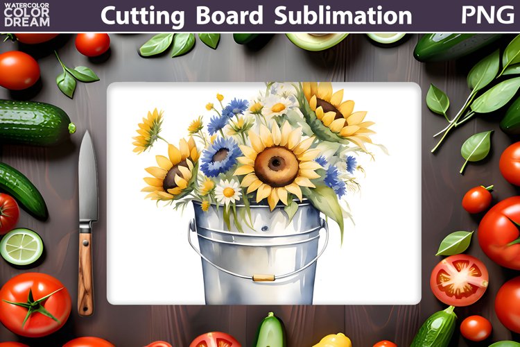 Sunflowers Cutting Board | Kitchen Cutting Board
