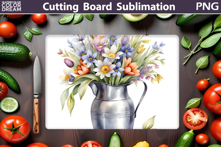 Wildflowers Cutting Board | Kitchen Cutting Board