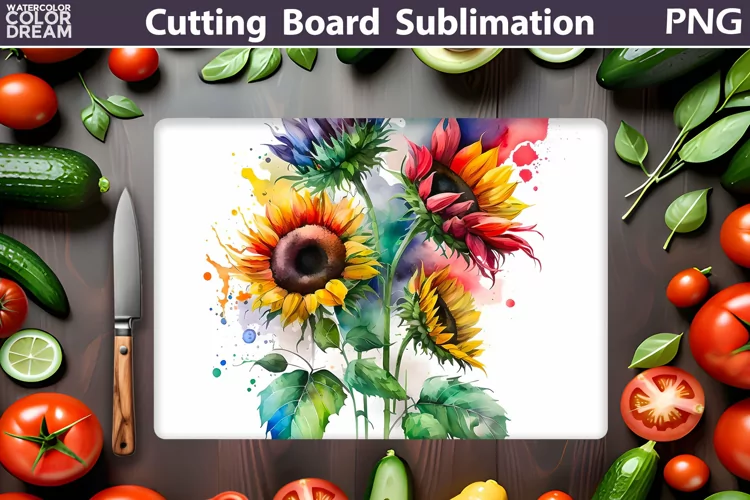 Sunflowers Cutting Board | Kitchen Cutting Board