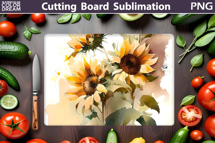 Sunflowers Cutting Board | Kitchen Cutting Board