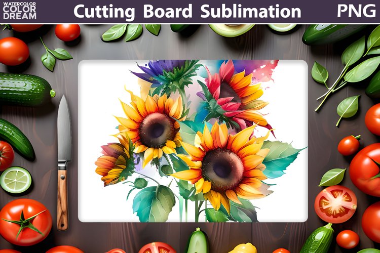 Sunflowers Cutting Board | Kitchen Cutting Board