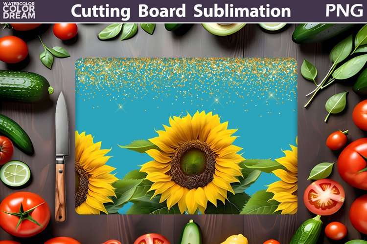 Sunflowers Cutting Board | Kitchen Cutting Board example image 1