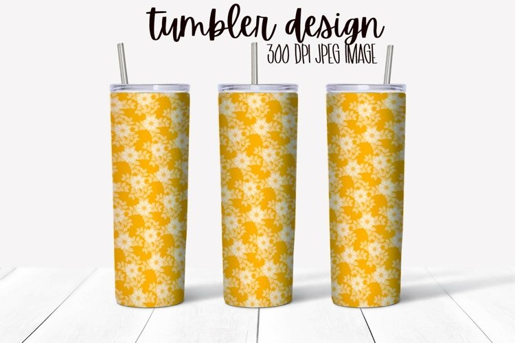 Tumbler Wrap Design - Sunflower Pattern example image 1