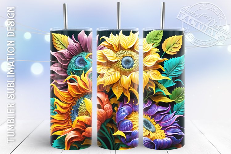 Sunflower Tumbler Wrap Image 17