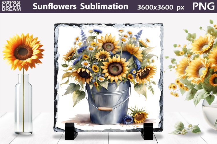 Watercolor Sunflower Clipart Image 18