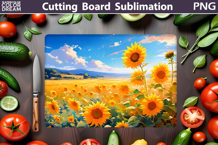 Sunflowers Cutting Board | Butterfly Cutting Board