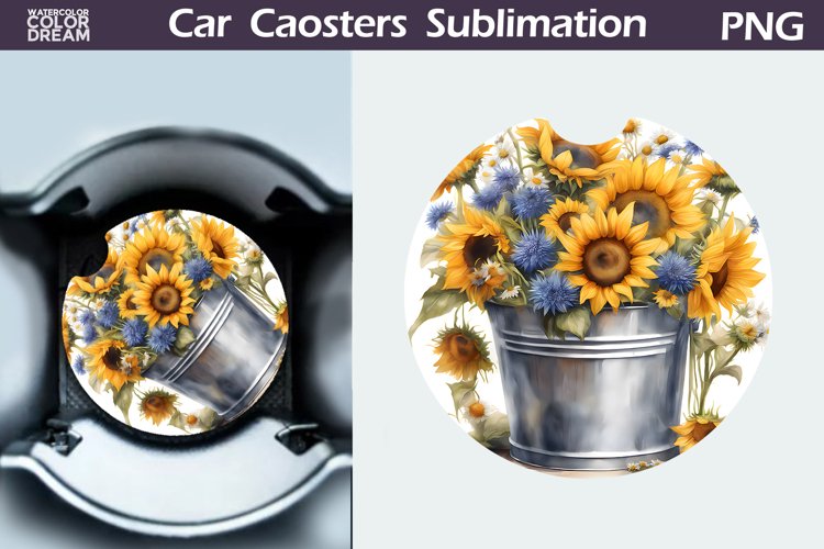 Watercolor Sunflower Clipart Image 3