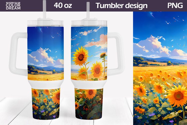 Watercolor Sunflower Clipart Image 24