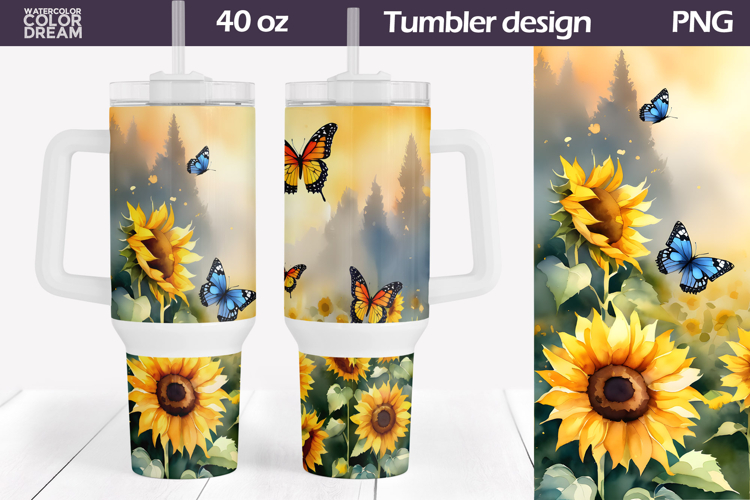 Watercolor Sunflower Clipart Image 18