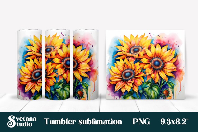 Sunflower Tumbler Wrap Image 23