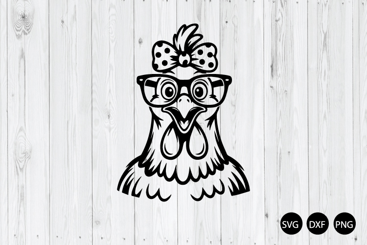 Chicken with Sunglasses SVG, Hen SVG, Sarcastic Chicken SVG