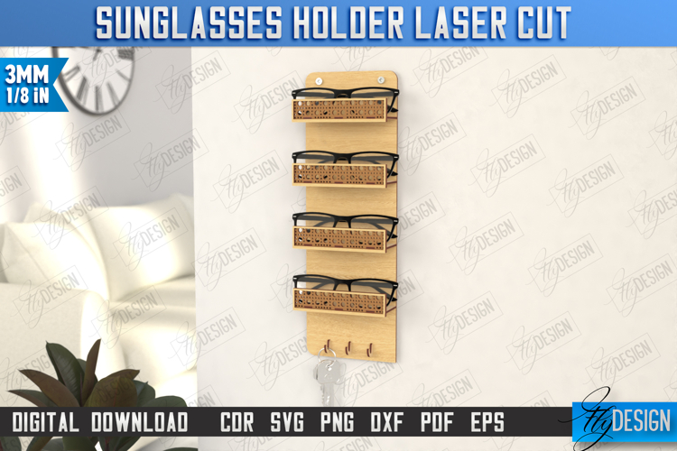Glasses Holder Laser Cut | Eyeglass Stand |Sunglasses Holder