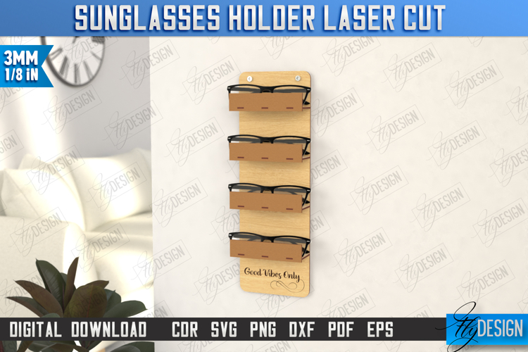 Glasses Holder Laser Cut | Eyeglass Stand |Sunglasses Holder