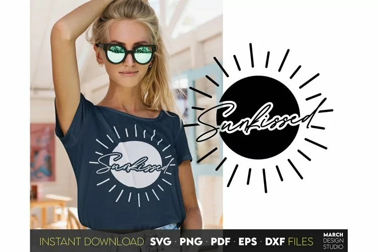 Sunkissed svg, hello summer, sunshine svg, summer vibes png