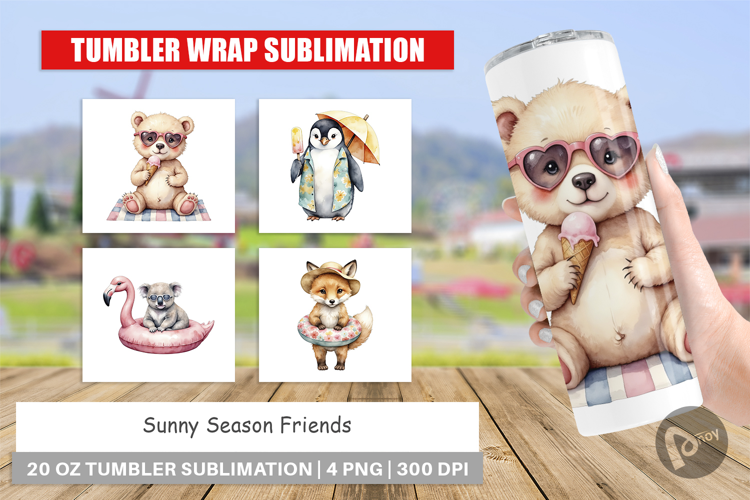Tumbler Sunny Season Friends