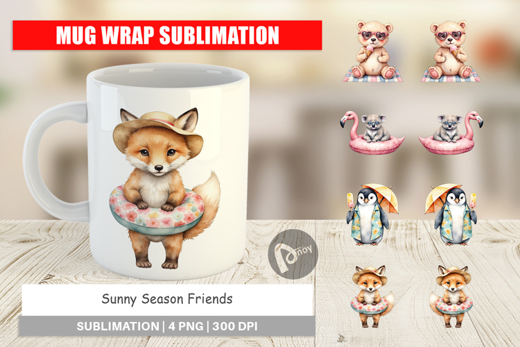 Mug Wrap Sunny Season Friends