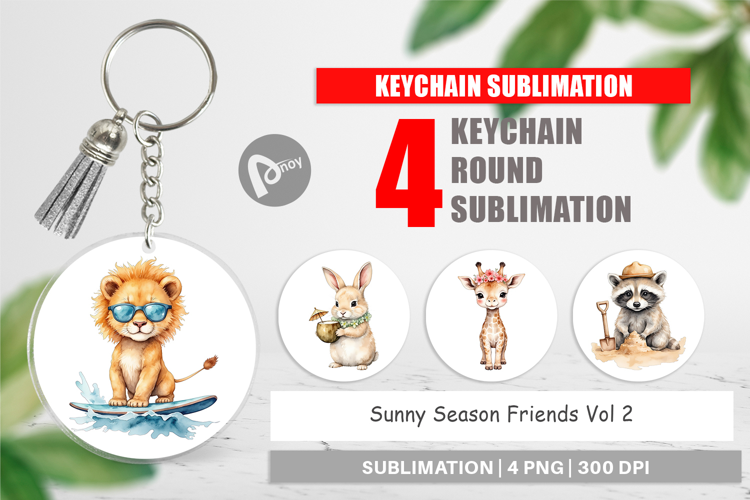 Keychain Sunny Season Friends
