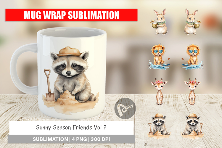 Mug Wrap Sunny Season Friends