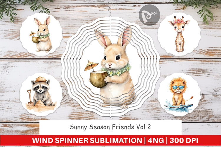 Wind Spinner Sunny Season Friends example image 1