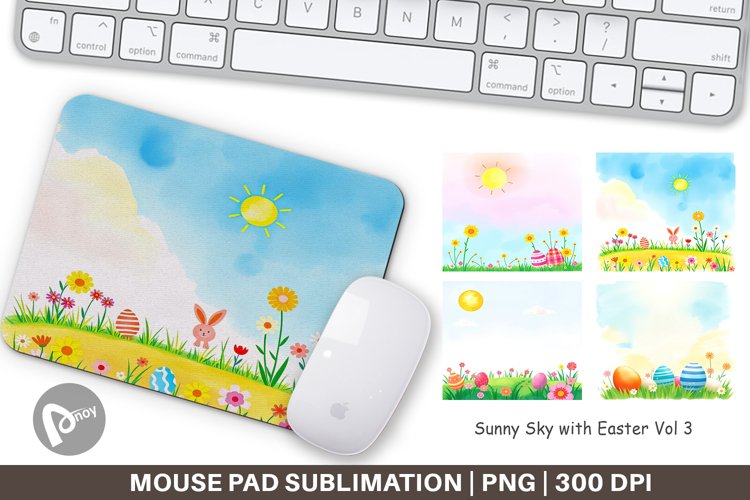 Mouse Pad Sunny Sky with Easter example image 1