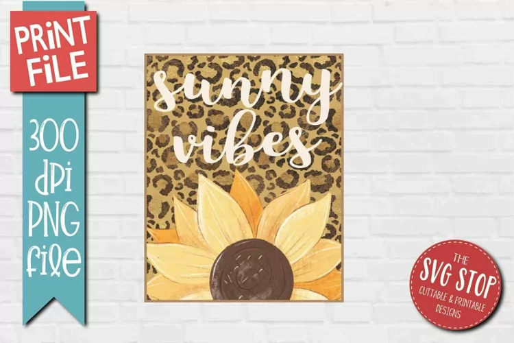 Sunny Vibes Sublimation PNG | Sunflower Garden Flag