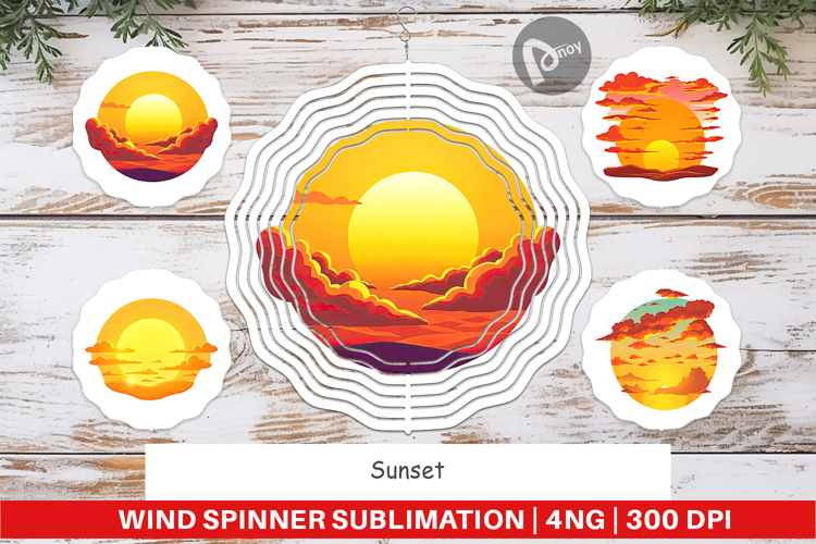 Wind Spinner Sunset