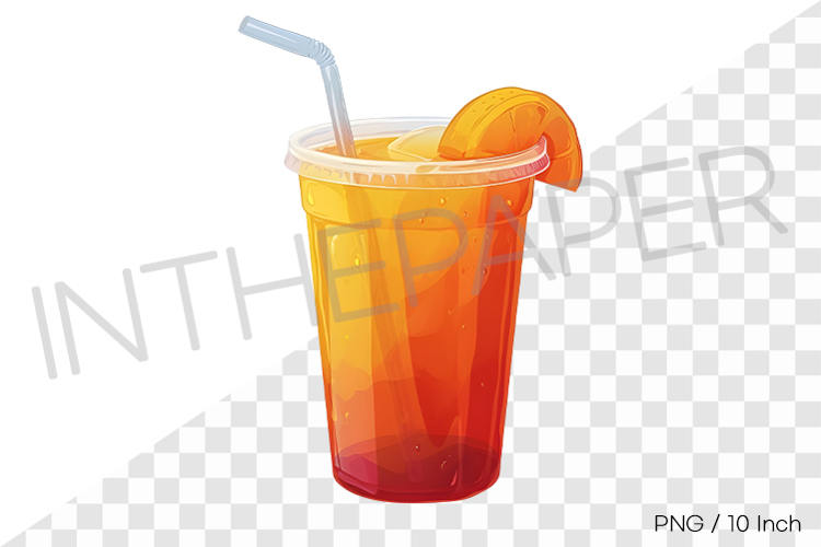 Sunset Juice cup PNG Drink Clipart beverage summer cartoon