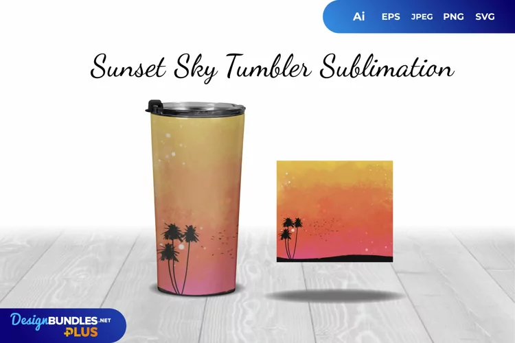 Sunset Sky Tumbler Sublimation