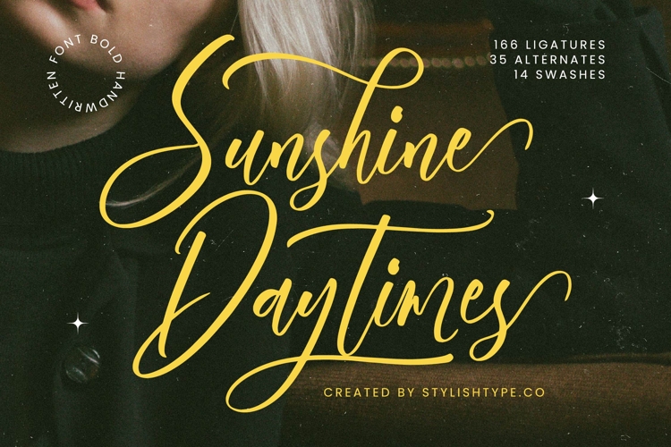 Sunshine Daytimes - Bold Handwritten Font