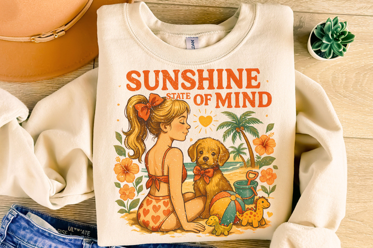 Sunshine State Of Mind PNG, Summer Vibes, Hello Summer PNG