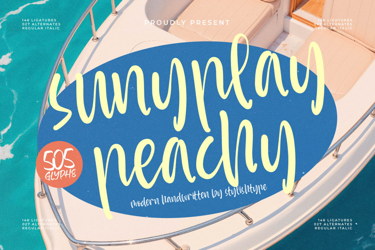 Sunyplay Peachy - Modern Handwritten Font