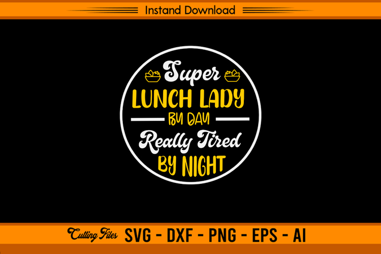 Lunch Lady Svg Image 8