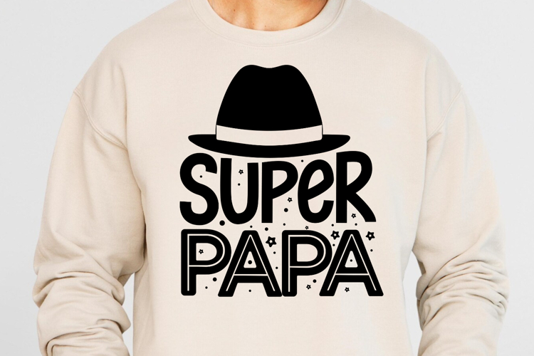 super papa SVG, Father's Day SVG example image 1