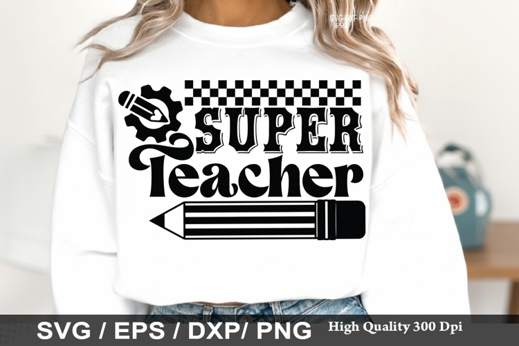 Super Teacher - Boho Teacher SVG Design