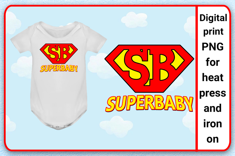Superbaby PNG Sublimation clipart Digital download