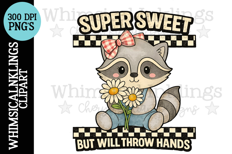 Super Sweet Raccoon| DTF Design