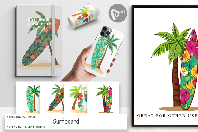 Surfboard Clipart Image 2