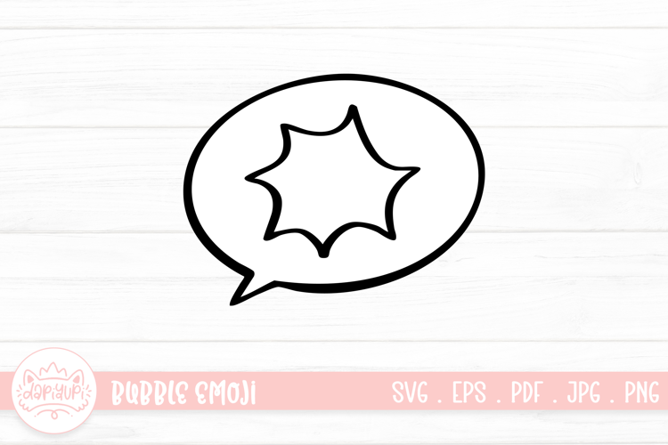 Surprised Bubble Expression SVG