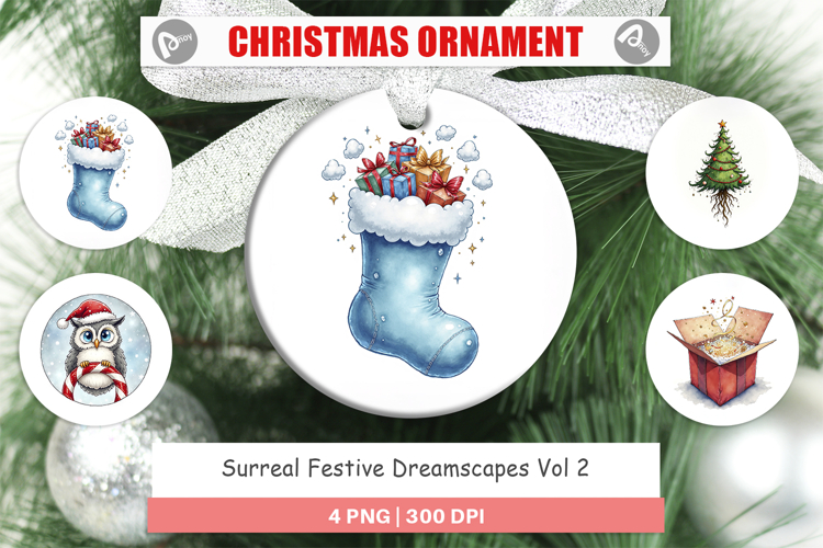 Christmas Ornament Sublimation Designs Image 15