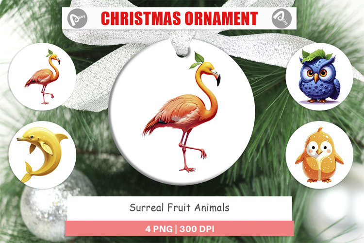 Ornament Surreal Fruit Animals