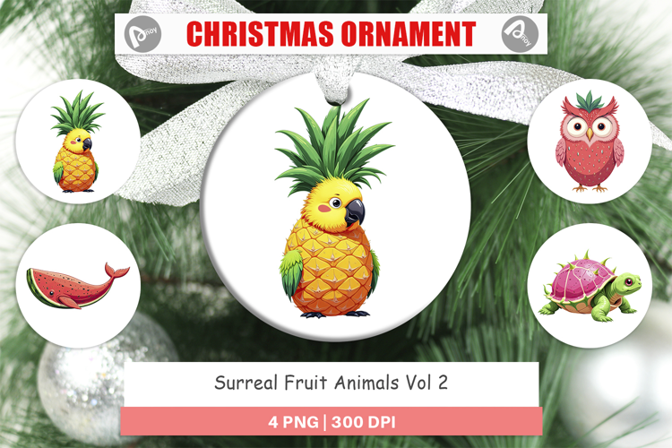 Ornament Surreal Fruit Animals