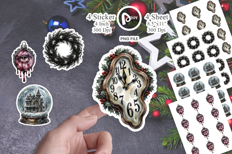 Psychedelic Melting Winter Sticker