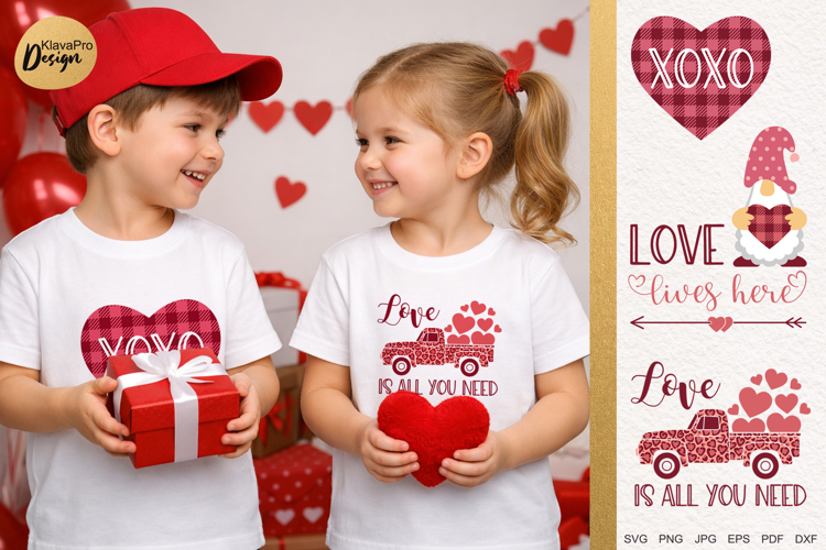 Valentines Day SVG Love Lives Here Cute Valentine Designs