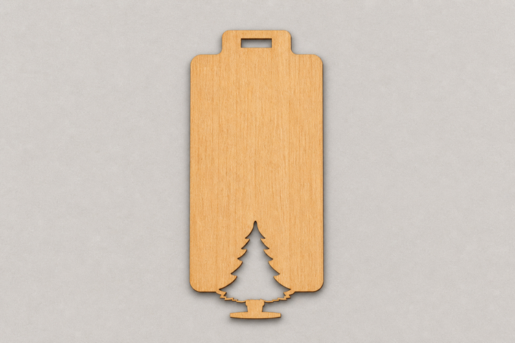 Minimalist Wooden Christmas Tree Gift Tags for Holiday Prese example image 1