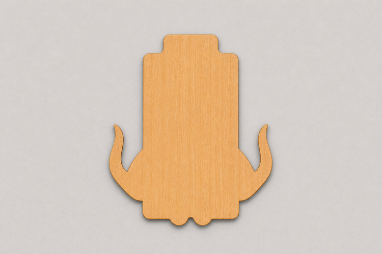 Minimalist Wooden Christmas Reindeer Gift Tags for Holiday example image 1