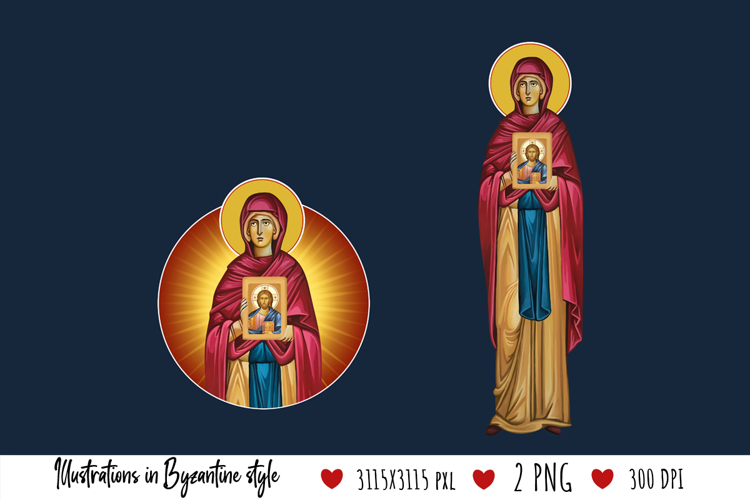 Saint Parascheva of the Balkans Christian Illustration