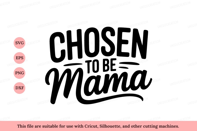 Chosen Mama Text Design lettering typography