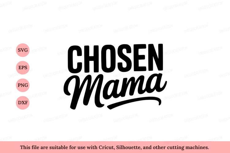 Chosen Mama script text font